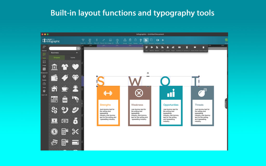Drawtify Infographic Creator helps everyone easily create an infographic that everyone loves.